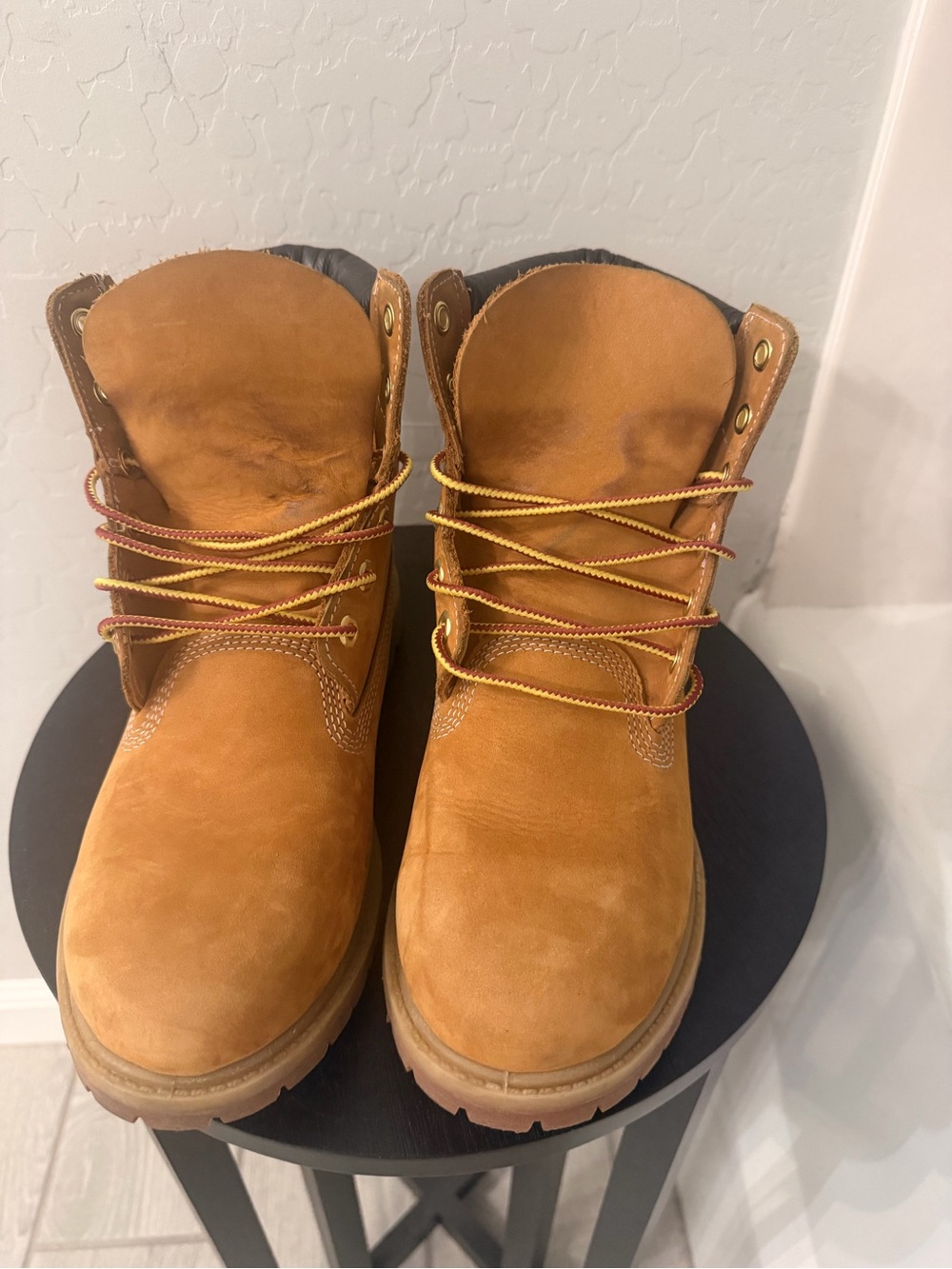 Timberland Wheat Lace-Up Leather Work Boots